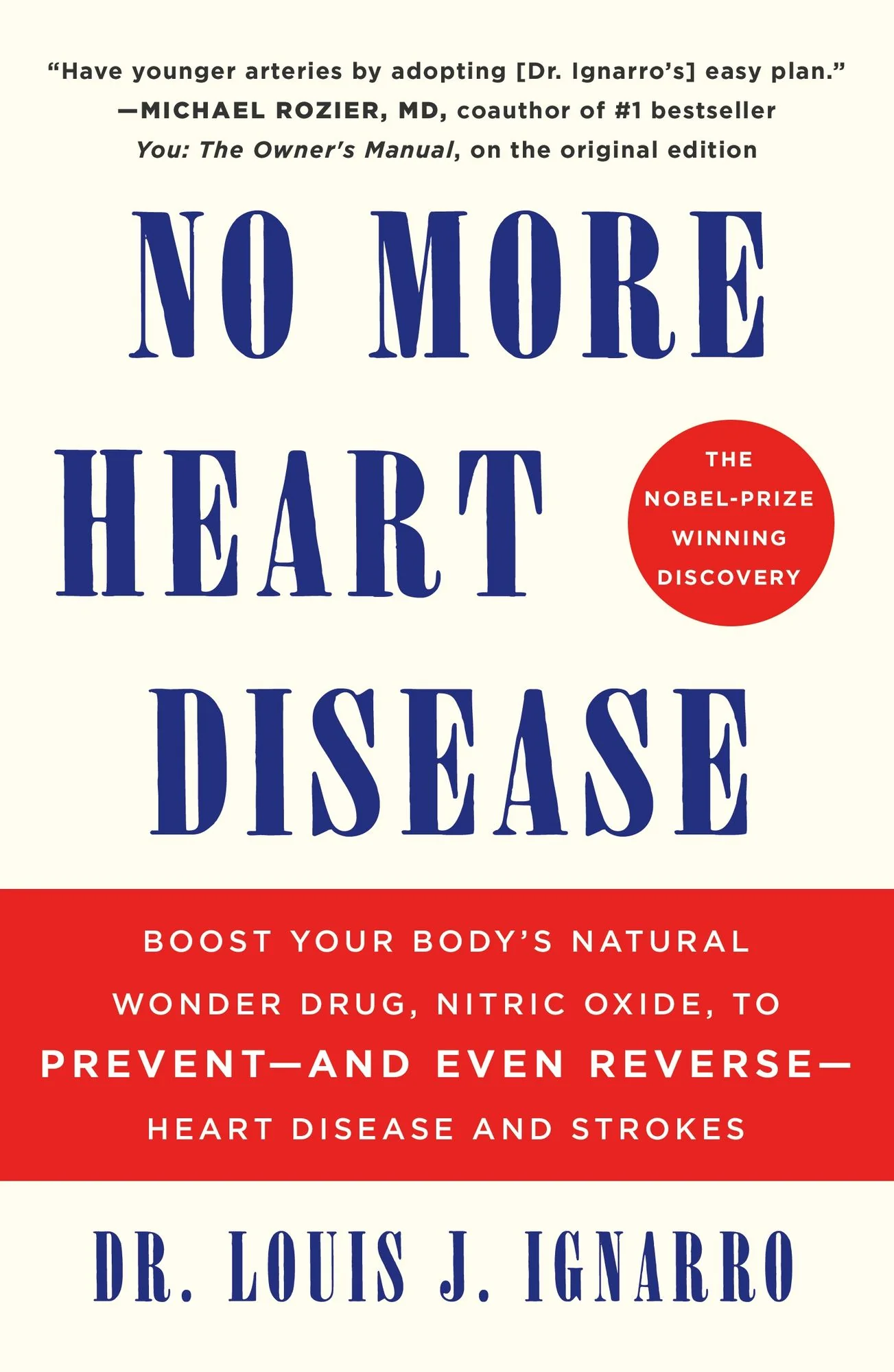 NO More Heart Disease, Second Edition by Dr. Lou Ignarro — book cover